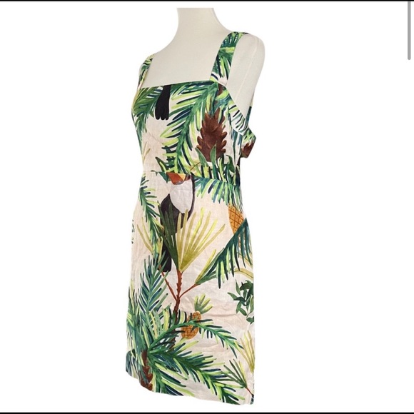 NWT FARM RIO TOUCAN PARADISE BACK BELT DRESS - Picture 4 of 4